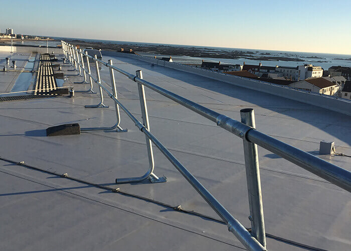Rooftop safety rail system Hire Brent